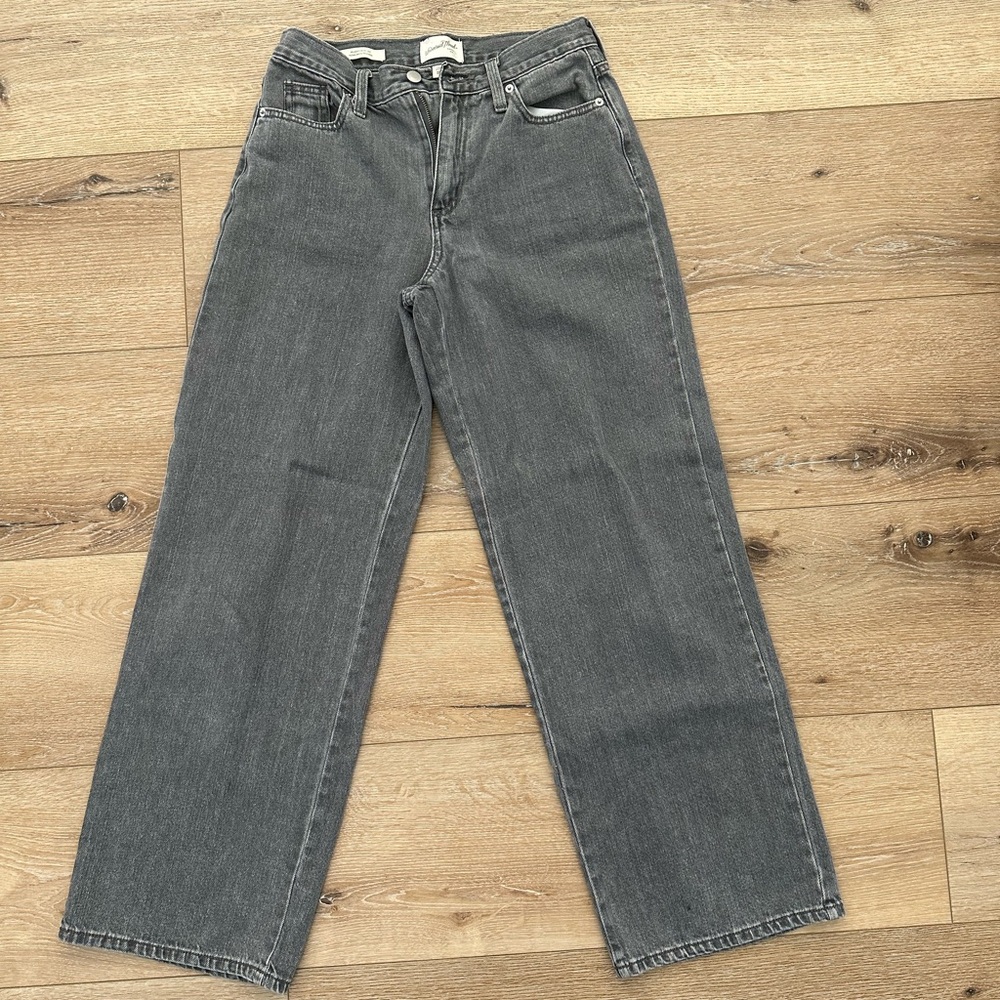 Denim Wide Leg Black Jeans Y2K